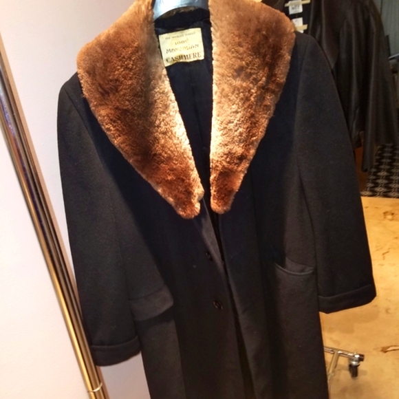 GIVENCHY unlabeled Neiman Marcus Mongolian cashmere fur collar raccoon vintage - Picture 7 of 17